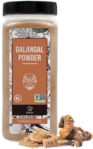 Vista 11 de Soeos Rodajas de Galangal 6 Onzas, Verificado Sin OMG, Kosher, Gran Galangal - Alpinia Galanga, Perfecto para Sopas Tom Yum y Tom Kha, Producto