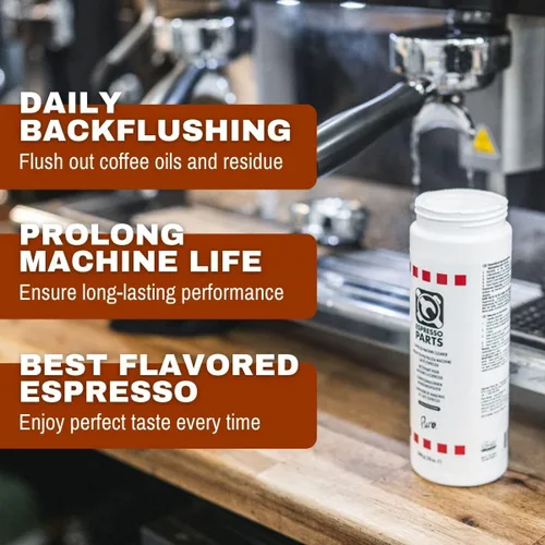 Vista 2 de Espresso Parts Puro Caff - Limpiador de máquina de café expreso de 20 onzas, limpiador multiusos para máquinas de café expreso residenciales