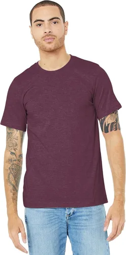Vista 16 de Bella + Canvas Camiseta unisex de punto Heather CVC para adultos Gris jaspeado (Athletic Heather Gray)