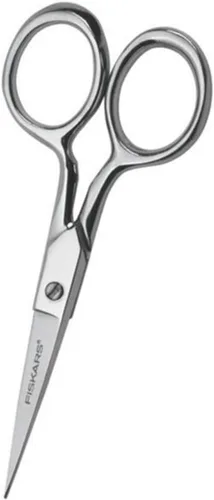 Vista 3 de Fiskars 12-92977097J Tijeras de bordado forjadas, 4 pulgadas, gris