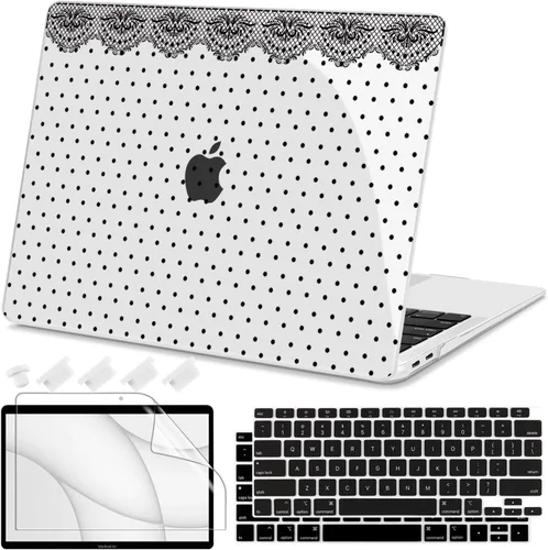 Vista 10 de Teryeefi Compatible con MacBook Air de 13 pulgadas A2337 M1 Chip A2179 A1932 (versión 2018-2020), funda protectora delgada + cubierta de teclado