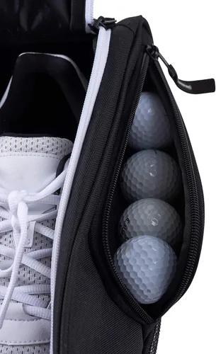 Vista 8 de Athletico Bolsa para zapatos de golf – Bolsas portadoras de zapatos con cremallera con ventilación y bolsillo exterior para calcetines, camisetas