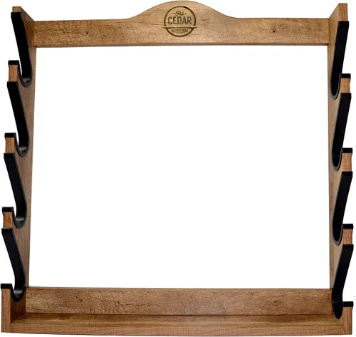Vista 9 de Old Cedar Outfitters Soporte de pared para armas largas, rifles y escopetas con mangas protectoras, tres capacidades