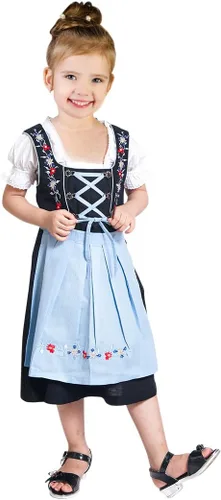 Vista 4 de Niños Dirndl Dik06 3 piezas talla 10, Oktoberfest drindle-s dress-es traje-s