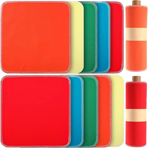 Vista 32 de Redbaker 50 piezas de toallas de papel reutilizables, paños de algodón reutilizables sin papel, toallas de papel absorbentes lavables