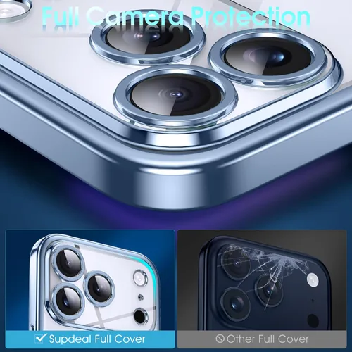 Vista 131 de Supdeal Funda cristalina transparente para iPhone 11, [No se amarillea] [Protección de la cámara] [Probado contra caídas de grado militar] Funda