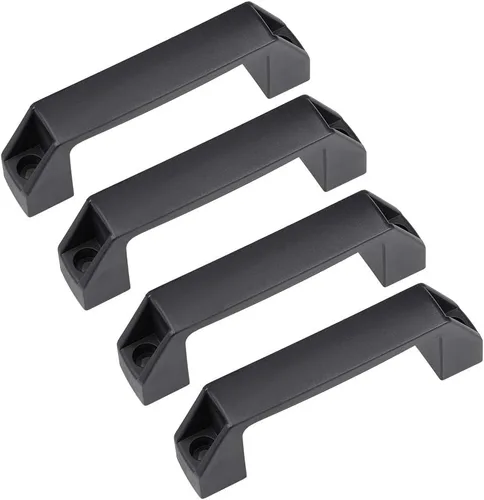 Vista 6 de uxcell Manijas plásticas del tirón 285.4 ft m centros del agujero para el equipo mecánico del equipaje 4pcs