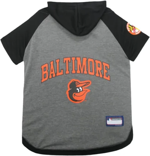 Vista 4 de Sudadera con capucha MLB para perros y gatos - Camiseta con capucha para perros Philadelphia Phillies, extra pequeña. - Sudadera con capucha