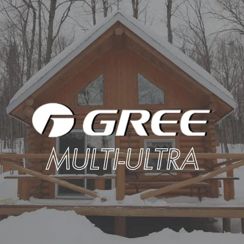 Vista 2 de GREE 18,000 MULTI+ Ultra Vireo 23 SEER DUAL Mini Split sin conductos Sistema (9-9) Wi-Fi incorporado