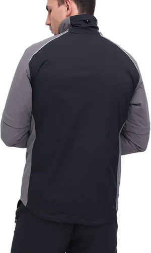 Vista 7 de fit space Chaqueta de lluvia de golf para hombre, impermeable, ligera, cortavientos