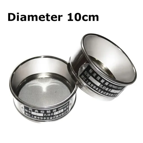 Vista 2 de Standard Laboratory Test Sieve 10cm - 304 SUS Filter Mesh with Chroming Frame 1pcs(10mesh(2mm))