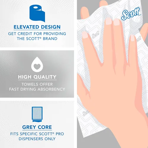 Vista 7 de Scott Professional - Toallas de papel duro a granel, 6 rollos x 1150 pies (25703)