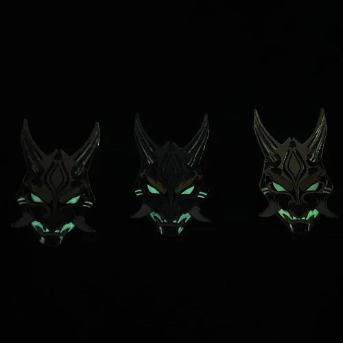 Vista 5 de Genshin Hutao Brooch Pin - Hutao Characters Cosplay Enamel Brooch Lapel Pin - Gift for Fans, Women and Girls