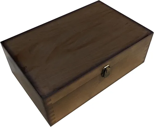 Vista 8 de Caja de recuerdos de madera para mascotas, caja de memoria grande para recuerdos, caja de almacenamiento decorativa para recuerdos, joyas y fotos