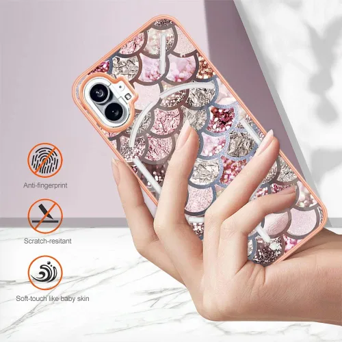 Vista 4 de Funda compatible con Nothing Phone 1, compatible con Nothing Phone One A063 para teléfono móvil TPU funda FLP