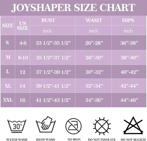 Vista 6 de JOYSHAPER Body moldeador para mujer con brasier con control de abdomen cuello en V y espalda descubierta para mujer