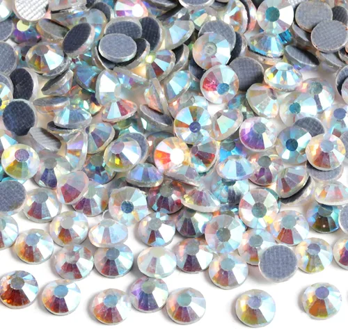 Vista 32 de 6000 diamantes de imitación termoadhesivos a granel, diamantes de imitación azules para ropa de manualidades, cristales termoadhesivos para Zafiro