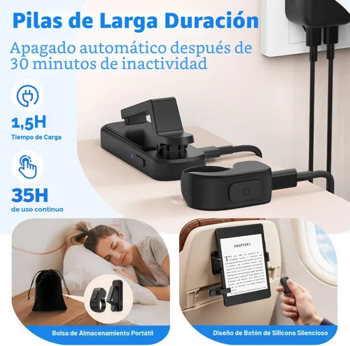 Vista 8 de Anillo girador de páginas para Kindle, control remoto para iPhone, iPad, tabletas Android, lectores electrónicos, girador de páginas para Kindle