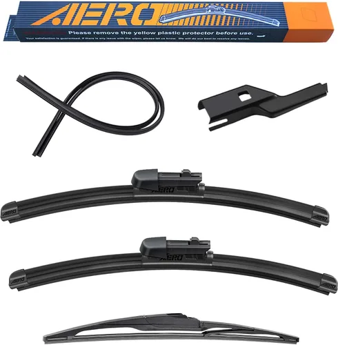 Vista 10 de AERO Avenger - Limpiaparabrisas prémium de 24 + 22 pulgadas para todas las estaciones, repuesto del fabricante original del equipo original