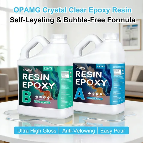 Vista 7 de 1 Gallon Epoxy Resin Kit – Self-Leveling, Bubble-Free, Non-Yellowing, High Gloss Finish–1:1 Mix Ratio for DIY Crafts, Table Tops, Coasters, Jewelry
