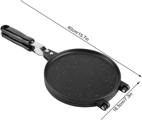 Vista 5 de Máquina de rollos de huevos, de aluminio para el hogar, forma redonda, waffle, para hornear, helado, panqueques, waffle, cono, para cocina