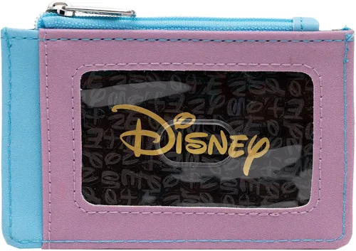 Vista 2 de Buckle-Down, Disney, cartera para mujer con 3 ranuras para tarjetas, 1 cremallera para monedas, 1 ranura para identificación con ventana, 4.5 x 3.0