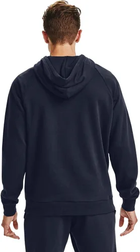 Vista 2 de Under Armour Rival Sudadera con capucha, para hombre, de vellón, con logotipo grande