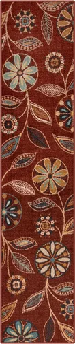 Vista 52 de Maples Rugs Reggie - Alfombra bohemia con estampado floral, 1 pies 8 Gris oscuro