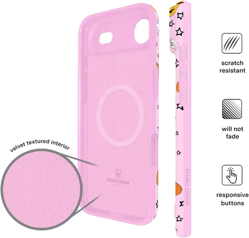 Vista 837 de VELVET CAVIAR Funda para iPhone 15, compatible con MagSafe, probada contra caídas de 10 pies, fundas protectoras de diseño, leopardo color rosa
