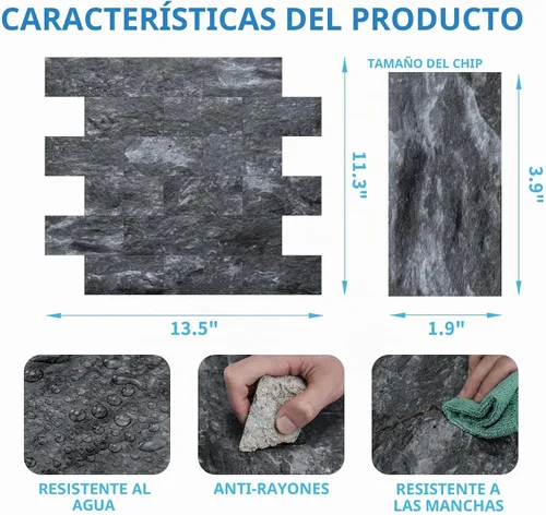 Vista 4 de Art3d Azulejo de pared de PVC autoadhesivo de 10 hojas para salpicadero, azulejo adhesivo para salpicadero de cocina, tocadores de baño, decoración