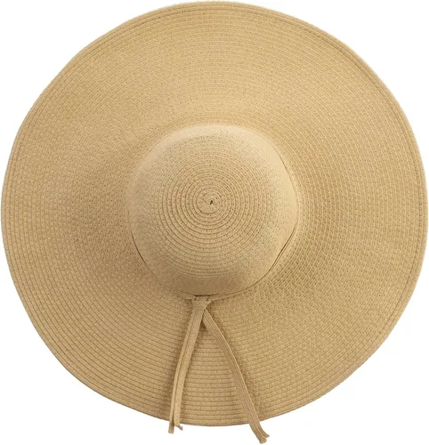Vista 5 de Jeanne Simmons Sombrero de ala de alambre extra ancha UPF 50+ para mujer de 6 pulgadas Canela