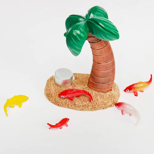 Vista 4 de X Hot Popcorn 40 piezas de peces en miniatura para manualidades, mini figuras de peces koi, pequeños peces de plástico en miniatura, suministros
