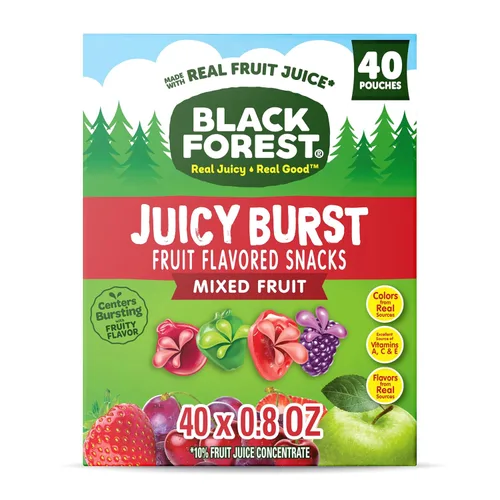 Vista 15 de Black Forest, Juicy Burst, bocadillos con sabor a frutas, sabores de frutas mixtas, una explosión jugosa de sabores naturales, hechos con jugo