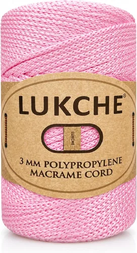 Vista 49 de Cuerda de macramé premium de poliéster de 3 mm (134.44 metros), (250 g) 100% cuerda de macramé de polipropileno, hilo de crochet de macramé colorido