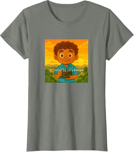 Vista 13 de Camiseta El Niño de la Cámara – Diseño Oficial del Cuento Ilustrado