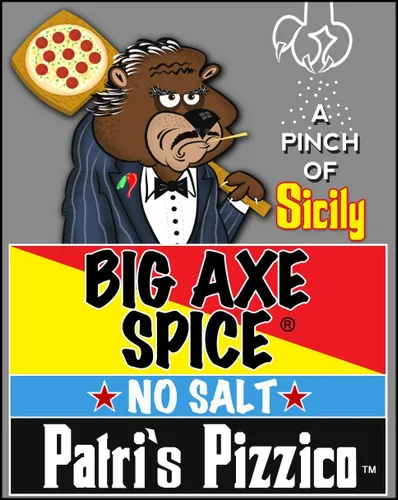 Vista 3 de Big Axe Spice Patri's Pizzico ("Father's Pinch") Siciliano - Condimento de hierbas sin sodio - Sin sal, sin azúcar, sin conservantes ~ Vegano