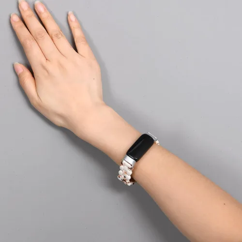 Vista 7 de Wongeto Compatible con correas Fitbit Luxe/Luxe SE para mujer, correa de resina con hebilla de acero inoxidable bandas de repuesto para Fitbit Luxe