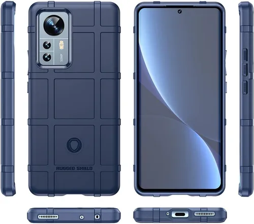Vista 2 de Funda delgada para Xiaomi 12 Pro, resistente funda protectora con grado militar a prueba de golpes, probada contra caídas y cubierta protectora