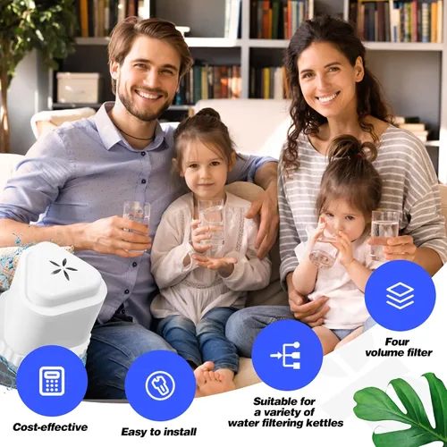 Vista 6 de 1 paquete de filtro de repuesto para jarra de filtro de agua EPIC, jarra de filtro de agua compatible con Aquagear Seychelle, sin BPA. Elimina