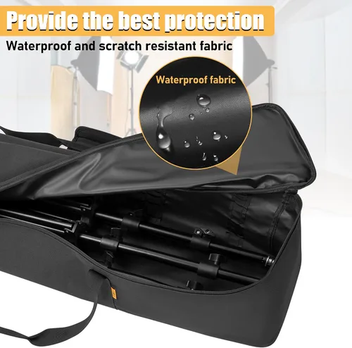 Vista 5 de Bolsa Multifuncional para Trípode 32 X 7 X 7 Pulgadas / 81 X 18 X 18 cm Estuche Resistente para Trípode con Asa para Luces, Altavoces, Cámaras