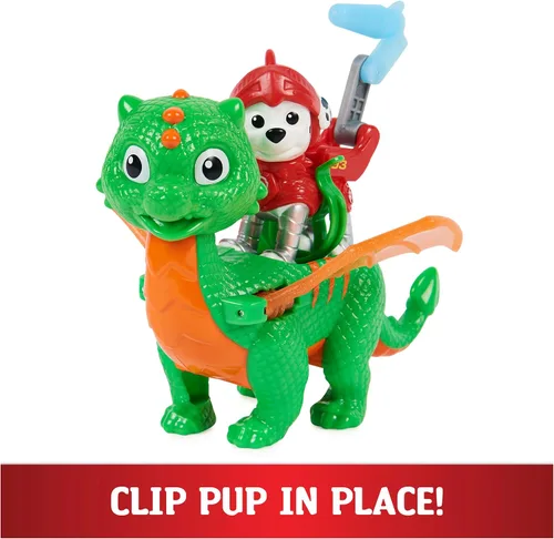 Vista 3 de Paw Patrol, Rescue Knights - Juego de figuras de acción de jade Marshall y Dragón, juguetes para niños a partir de 3 años