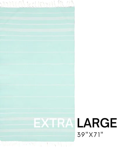Vista 3 de BAY LAUREL Toalla de playa turca con bolsa de viaje, 39 x 71 pulgadas, de secado rápido, sin arena, ligera, grande, toallas de gran