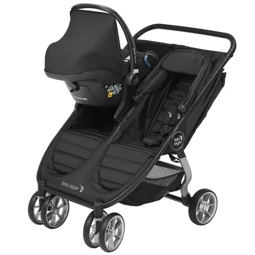 Vista 2 de Baby Jogger Maxi COSI, Be Safe, Adaptador de asiento de coche Cybex Compatible con cochecito doble City Mini 2, cochecito doble City Mini GT2