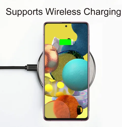 Vista 6 de Osophter Para Galaxy A51 5G Funda Transparente Reforzada Esquinas TPU Absorción De Golpes Flexible Cubierta Del Teléfono Celular Para Samsung Galaxy
