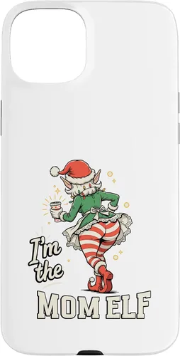 Vista 9 de I'm The Mom Elf Funny Matching Family Christmas Group Case for iPhone 16