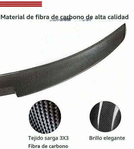 Vista 4 de Alerón de maletero de fibra de carbono para BMW Serie 4 G26 i4 Gran Coupé
