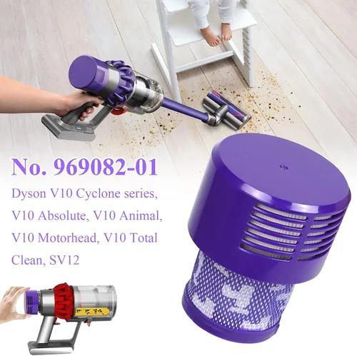 Vista 5 de Reemplazo de filtro HEPA para Dyson Cyclone V10 Animal V10 Absolute SV12 V10 Total Clean Aspiradora inalámbrica Número de pieza 969082-01