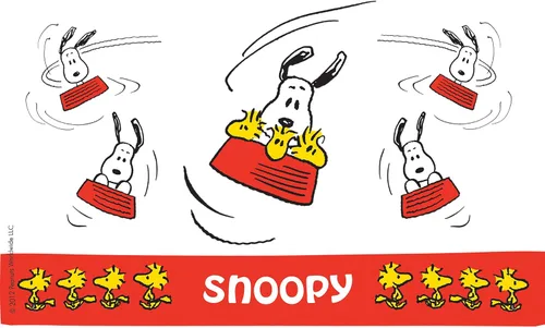 Vista 2 de Tervis Peanuts - Vaso aislado Snoopy con envoltura y tapa amarilla, 16 onzas, transparente