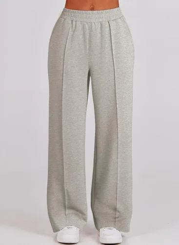 Vista 4 de Aleumdr Conjunto de dos piezas de sudadera con media cremallera para mujer, conjunto a juego con pantalón de pierna ancha