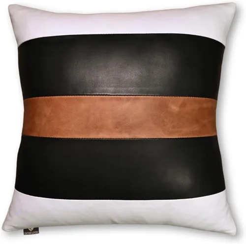 Vista 121 de Funda de almohada de cuero de cordero 100% cuero de cordero – Funda de cojín para sofá – Fundas decorativas para sala de estar y dormitorio, cuero